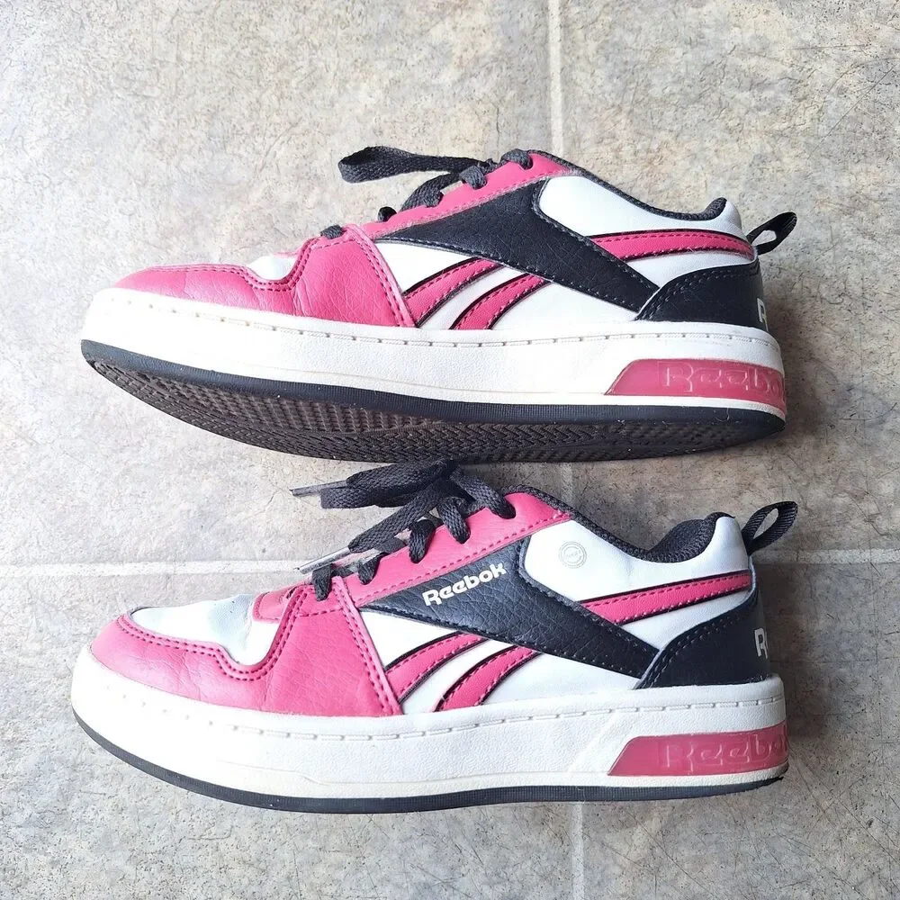 Reebok Royal Prime Step N Flash Kids Girls Sneakers Pink White Black US 13.5